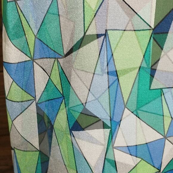 Vince Camuto Sleeveless Hi Low Chiffon Top Women's Sz XS Multicolor Print Lined - Picture 8 of 11